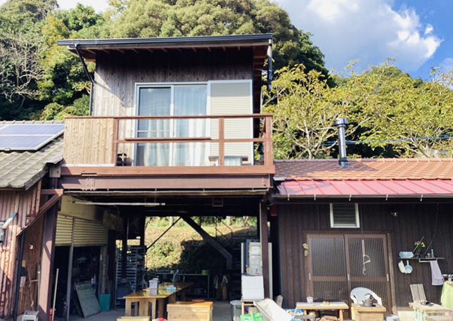 八女ほたる農園農家民泊 管理棟入り口